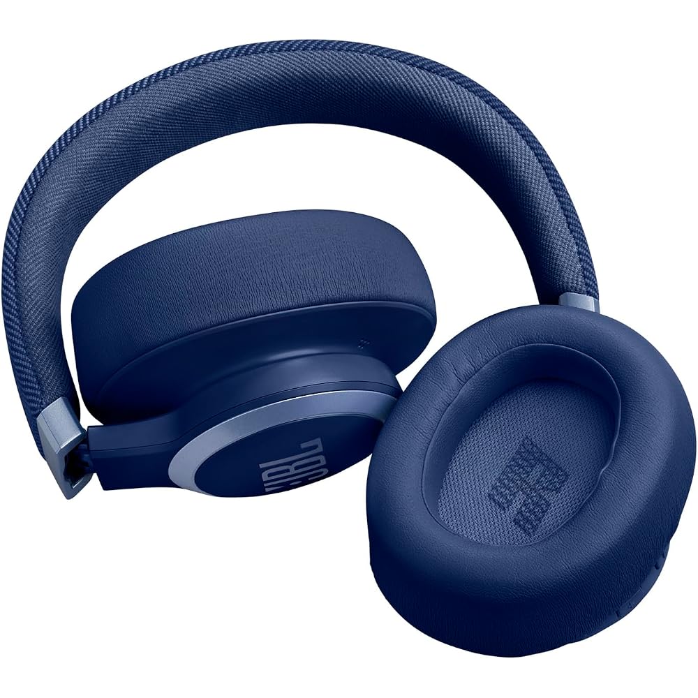 JBL LIVE 770 NC Style/Design/Hybrid Noise Cancelling/Bluetooth Enabled/Multipoint/Over-Ear Headphones/Blue/JBLLIVE770NCBLU
