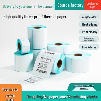 Benutzerdefiniertes selbstklebendes Thermodruck-Etikettenpapier 60×40 - Drei-Schutz-Design