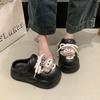 Cute Hole Shoes Women Wear Summer Eva Non-slip and Deodorant Thick Soles Increase 2025 New Super Fire Cool Slippers