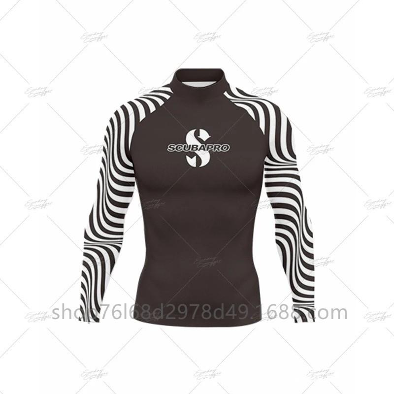 SCUBA Surfing Wear Outdoor Sunscreen Snorkeling Swimwear Long-sleeved Split Top Quick-drying Diving Suit Support