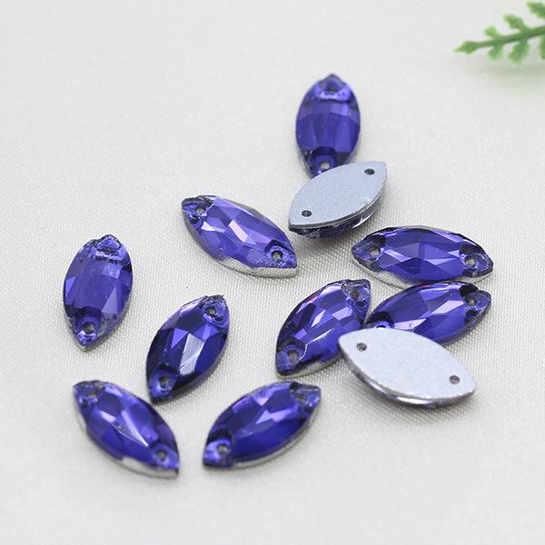 Premium Flat-Bottomed Double-Hole Glass Sewing Drill and Rhinestone Stickers for DIY Clothing, Shoes, Hats, and Bags.