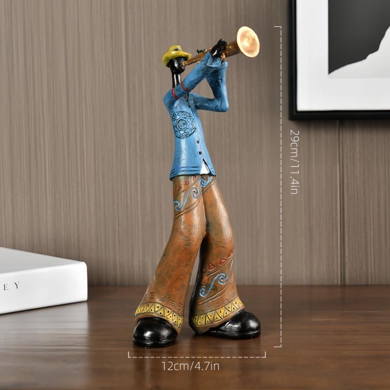 Creative Band Art Ornaments Music Figures Living Room Bookshelf TV Cabinet Wine Cooler Light Luxury Decorations Furnishings