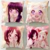 Anime Hanayamata Cushion Cover Soft  EasyWash Pillow Case  Versatile for Couch Bed Travel and Office