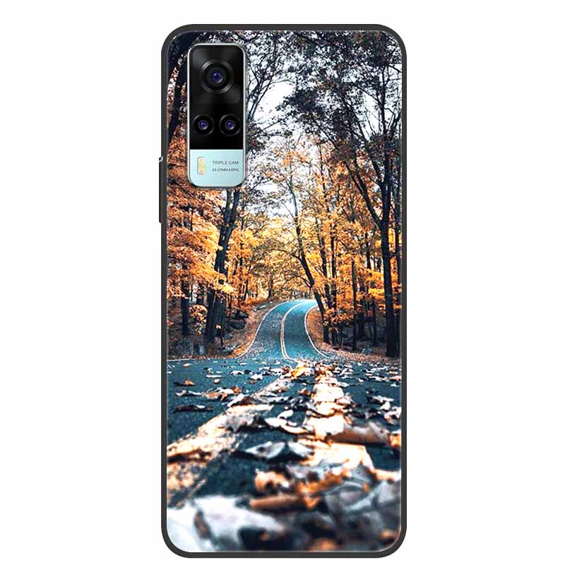For Vivo Y53s 4G Case Animals Soft Silicone TPU Phone Back Cover Case for Vivo Y31 2021 Funda for Vivo Y53 s Y 31 Luxury Coque