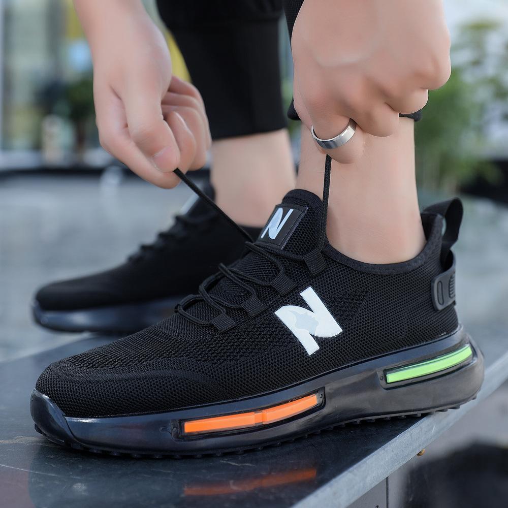 Men's Shoes 2025 New Breathable Mesh Shoes Sports Shoes Casual Shoes Men's Fashion Mesh Tide Travel Comfortable Running Shoes