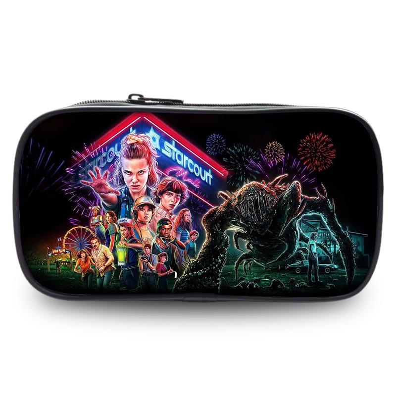 Stranger Things Student Pencil Case Large Capacity Single Layer Stationery Box Stationery Bag Storage Bag Environmentally Friendly And Portable