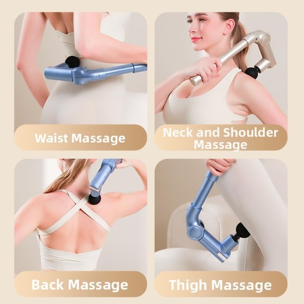 4 Massage Heads Handheld Back Massage Device for 7.4V1200mAh for Full-body Muscles