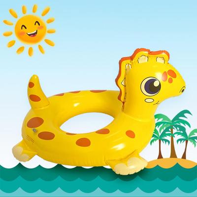 Kids Dinosaur Swim Ring, Inflatable Cartoon Pool Float for Toddlers, Animal Shaped Swimming Tube