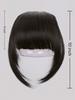 Synthetic Bangs Hairpin 10-inch Slim Fringe With Sideburns For Women's Daily Bangs