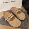 Fashion Shoes Cover Toe Loafers Woman's Slippers Platform Slides 2025 Spring Loafers Female Shoes House Slippers Platform Cover Toe Slid