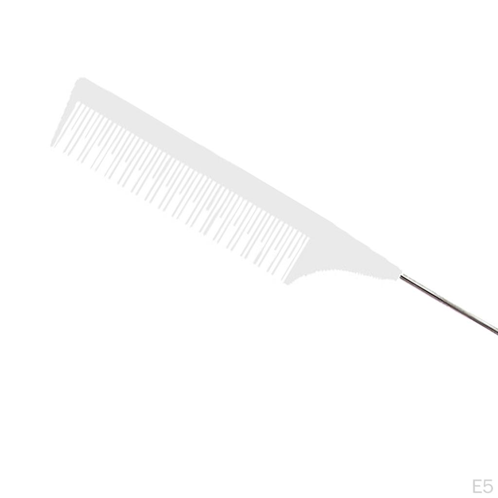 Comb Barber Salon Parting Combs Stainless Steel Pintail Metal Teasing for Women Hair