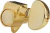 [Officially Imported] GROVER 102G Large Guitar Tuners, 3:3 Layout, for 4-6 Strings, Gold, Single Unit