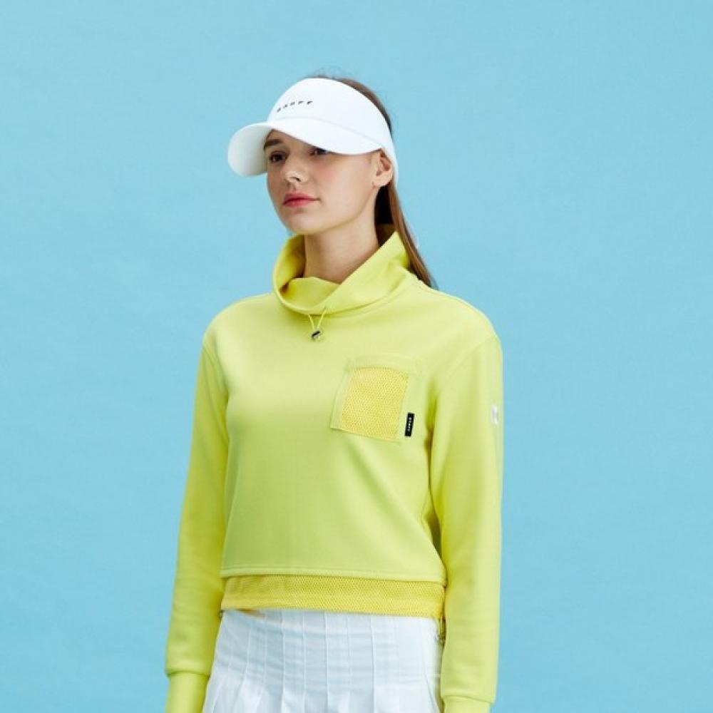 ONOFF Women S overSized Crop T ShirT Of9103la Yellow