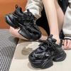 Women's Autumn and Winter Soft-soled Dad Shoes Lightweight Thick-soled Height-enhancing Casual Sports Shoes