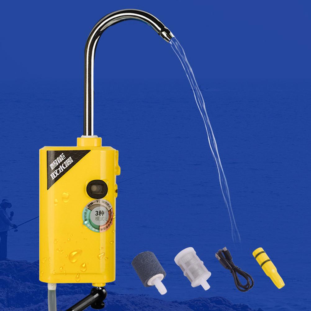 Portable Fishing Oxygen Pump Water Absorber Smart Automatic Induction LED Fishing Oxygen Pump
