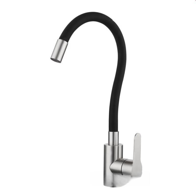 TLXT Single Cold Stainless Steel Kitchen Faucet