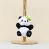 Flower Head Cute Red Panda Keychain Cartoon Girl Backpack Pendant Decorative