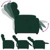 Electric Recliner Chair with Rising Function Dark Green Velvet