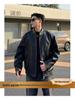 Men's Trendy PU Leather Motorcycle Jacket - Cool Half-High Collar, Casual Spring/Autumn Style