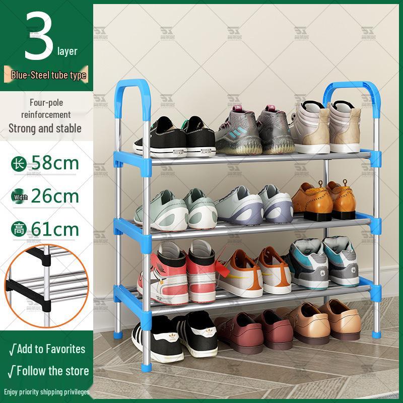 Slim Multi-Tier Shoe Rack for Entryway or Dorm