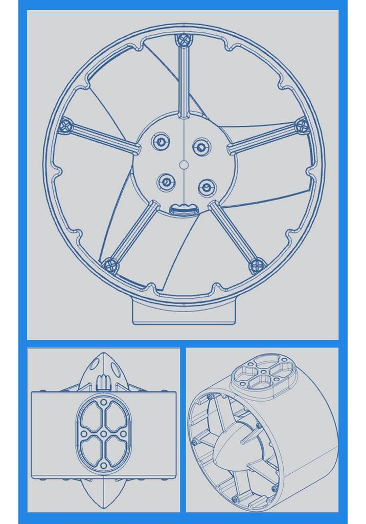 100rov High Thrust Submarine Thruster: Paddleboard, Kayak, & Boat Underwater Robot