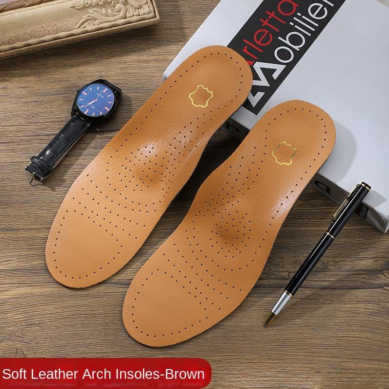 

Кожаная ортопедическая стелька Ортопедическая поддержка свода стопы Плоскостопие Подкладка для обуви ПУ Латекс Антибактериальный Активный Углеродный Уход за ногами Унисекс 45-46 темно-коричневого