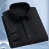 Men's Striped Long Sleeve Shirt - High-End Business Casual for Spring & Autumn
