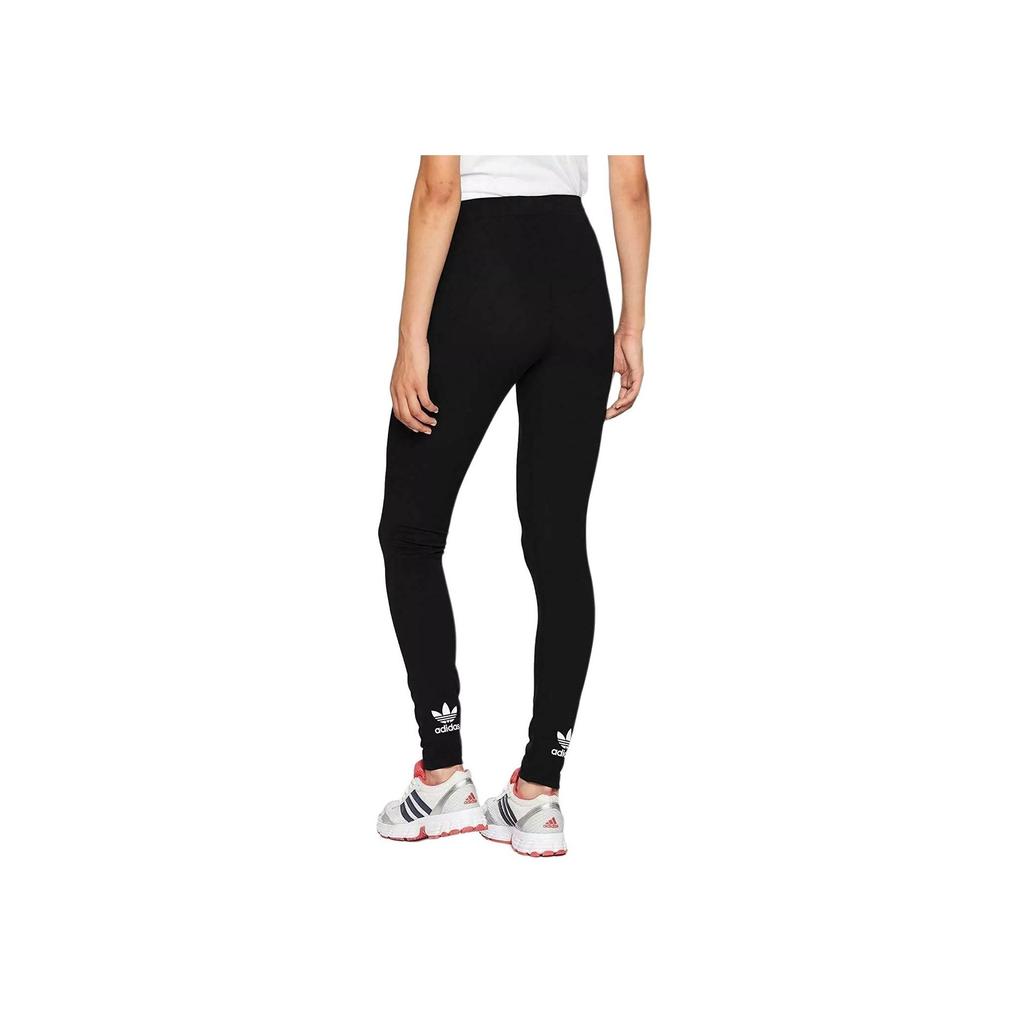 Adidas High Waist Slim Fit Straight Leggings Women Bottoms Black CW5076