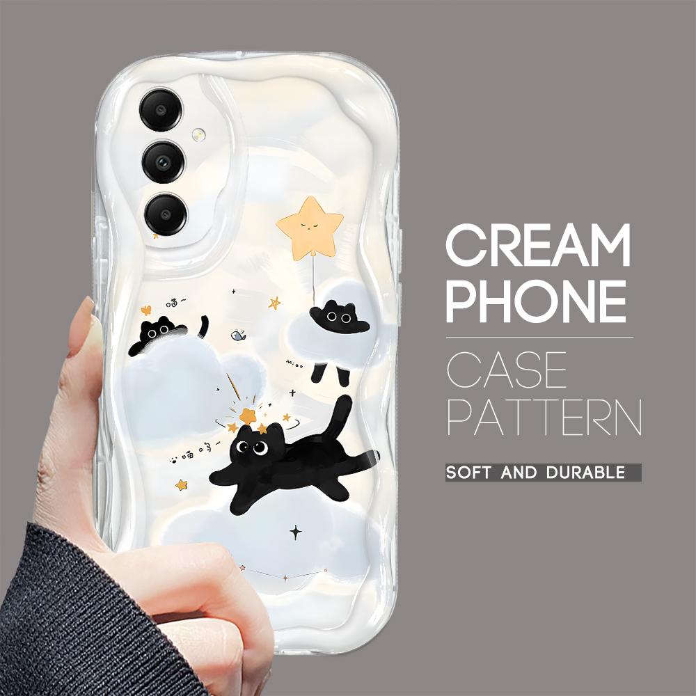 

Милый мультяшный узор, кремовая текстура, мягкий силиконовый чехол с волнистыми краями, чехол для телефона Samsung Samsung S25 5G прозрачный