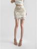 Elegant Summer Retro Jacquard Lace High-Waist Skirt for Women