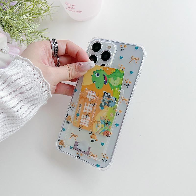 Flori Proaspete Imprimeu Floral TPU Moale Transparent Carcasă de Protecție Rezistentă la Șocuri Transparentă Acoperire Protectoare Completă pentru Spate