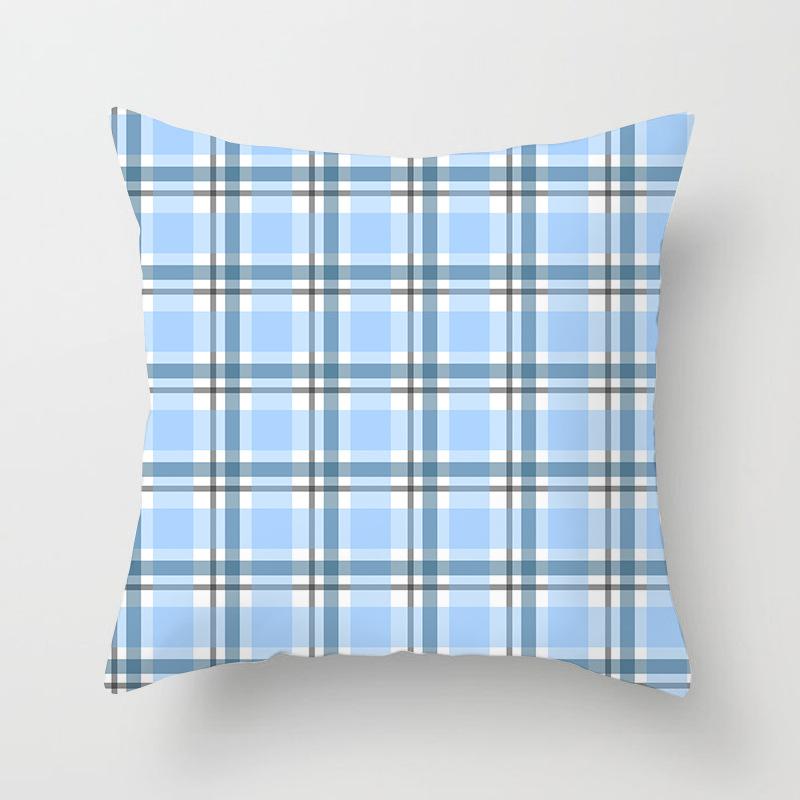 Scottish Red Plaid Pillowcase Home Sofa Pillow Cushion Cover