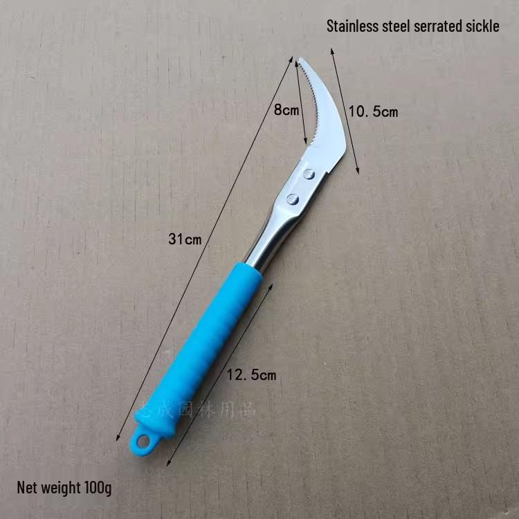 Japanese Stainless Steel Fine-Toothed Weeding Sickle