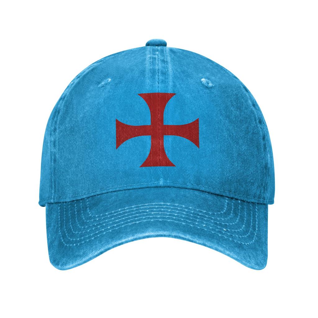 Knights Templar Cross Casual Baseball Cap Outdoor Sports Trucker Hat Summer Adjustable Women Unisex Streetwear Baseball Caps