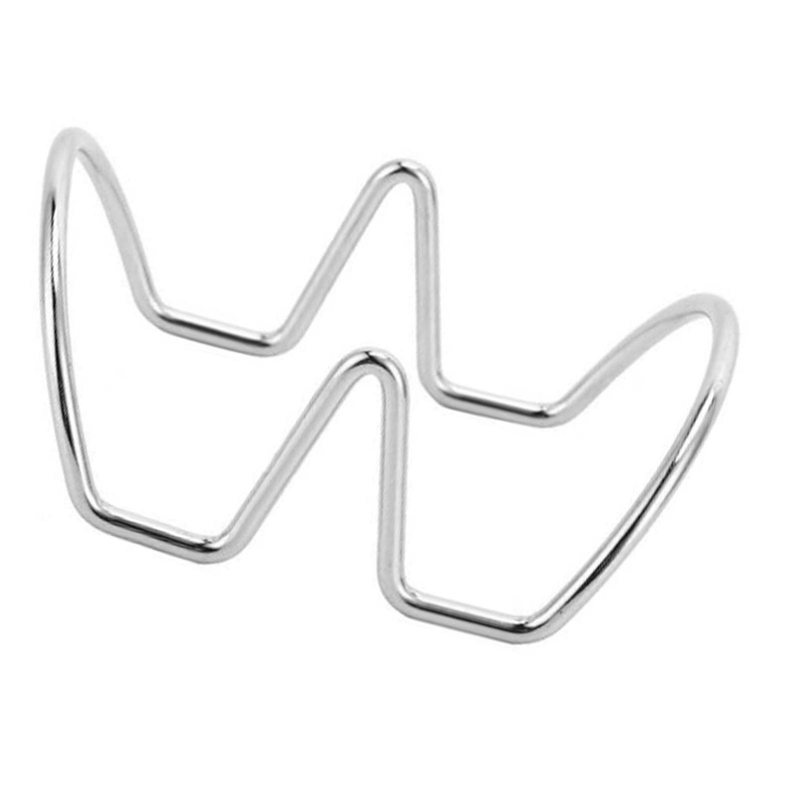 

Taco Holder U Shaped Taco Rack Stainless Steel Taco Shell Stand Up Holder for Baking Party Gathering 2 Grid