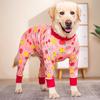 Large Dog Full-Body Jumpsuit Golden Retriever Labradoodle Samoyed Cotton Pet Apparel Lightweight Belly Protection