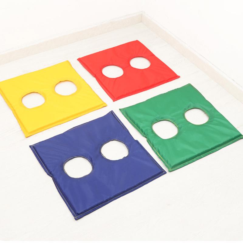 Kindergarten Springboard Outdoor Multiplayer Sports Prop Jumping Foam Pad Kid's Outdoor Multifunction Game Pad 2-hole Game Board