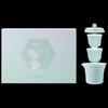 Gong Li Forbidden City Bamboo Stone Elegant Portable Tea Set