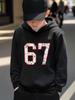 Boys' Christmas GiftChildren Hoodie Cartoon Print Six Seven Bruh 67 Casual Long Sleeve Hooded Sweatshirt Spring & Fall Pullover