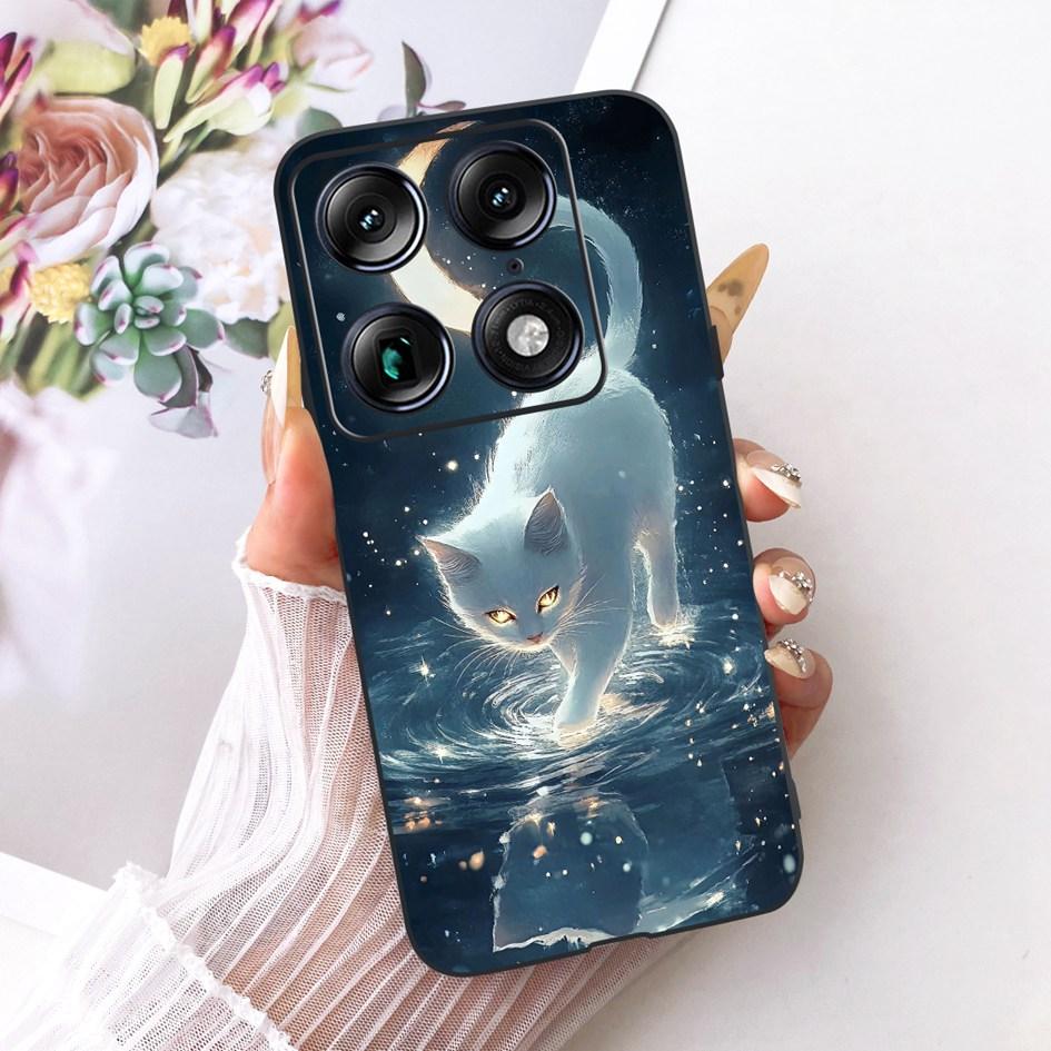 For Motorola Signature 2026 Case Popular Flower Marble Painted Cover Soft Silicone Black Phone Shell For Moto X70 Air Pro Fundas
