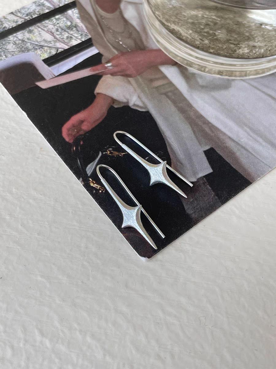 Персонализированные звезды, уникальные серьги, высококачественные пусеты, взрывные, изысканные и универсальные серьги.