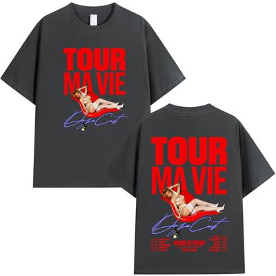 Doja Cat Ma Vie World Tour T Shirt Fan Gifts Men Women Clothing Harajuku Fashion T-shirts Casual Cotton T-shirt