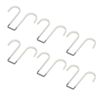 Over Door Hooks Set of 6 Double Sided Towels Clothes Wreath Hanger Hook for Bathroom Coat Rack Hat O