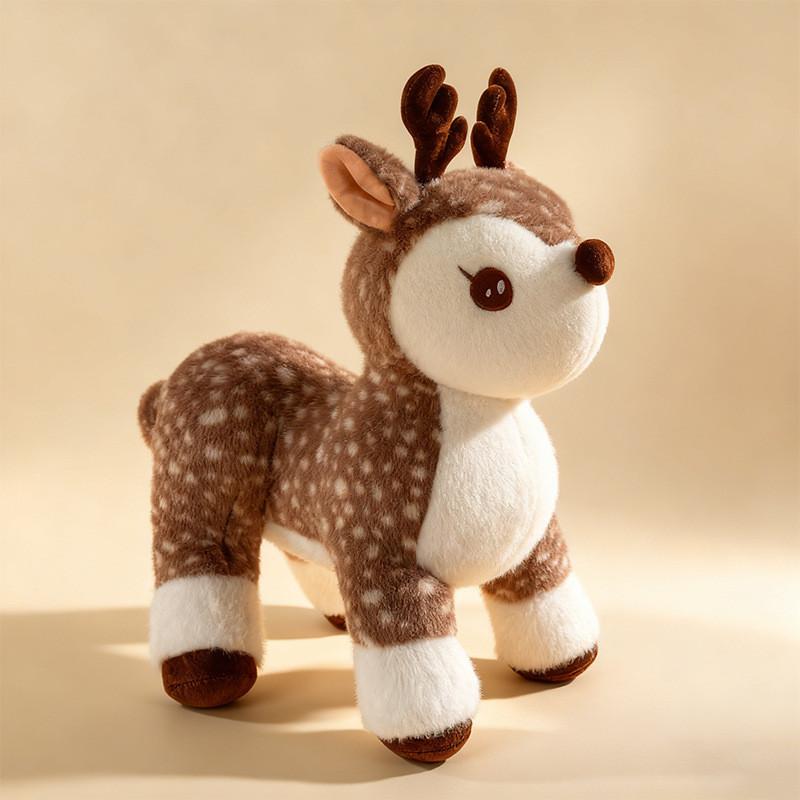 

Cute Deer Plush Toy With Pp Cotton Filling For Kids And Home Decor 25cm