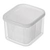 Kitchen Produce Vegetable Fruit Storage Container 2 Compartments Fridge Storage Organizer for Onion