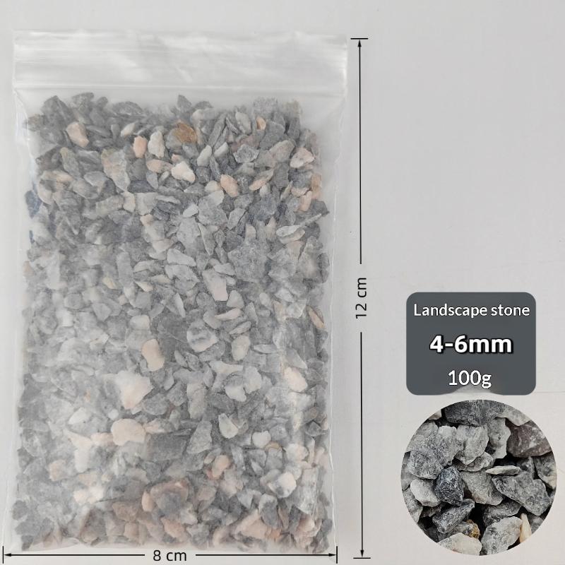 100G Mini Landscape Gravel Stone Micro Model Scenery Material Multi Size For Diy Sand Table Railway Scene Building Layout