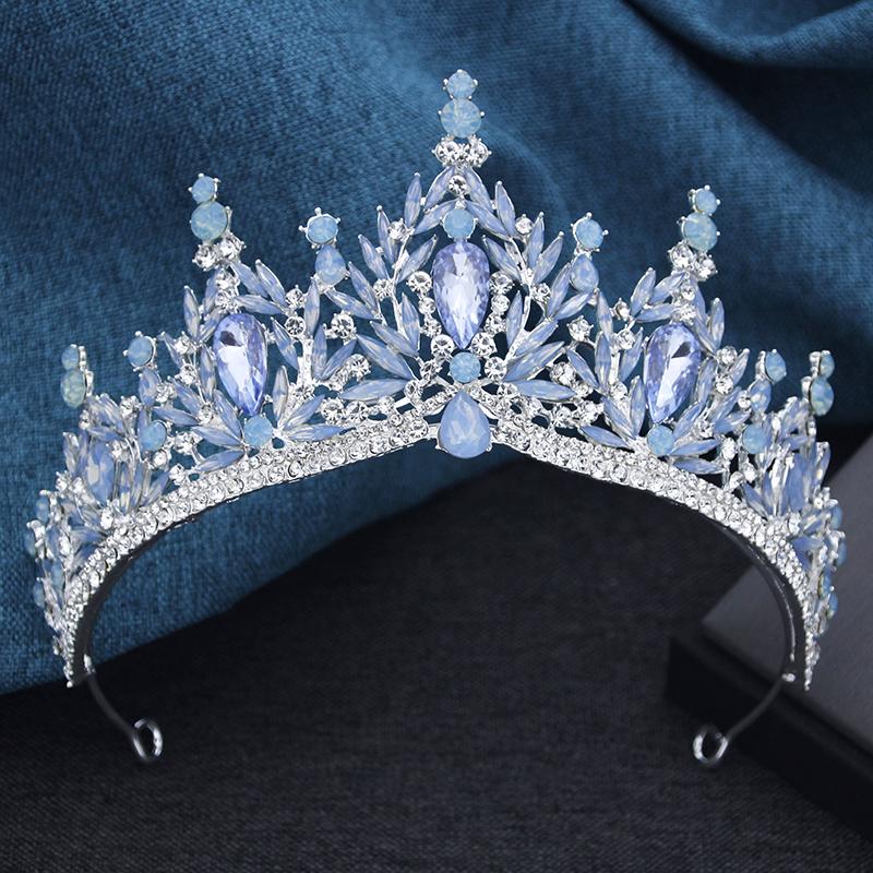 Baroque Bridal Crown Princess Girls Tiaras Birthday Hair Accessory Elegant Wedding Headwear for Brides Headbands