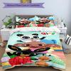 3pcs Bing Bunny2 Design Cover Set - HD Printed Bedding with 1 Cover and 2 Pillowcases - Perfect for Home and Dorm Decor