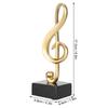Estatua de Nota Musical Resina Sintética Símbolos Musicales Adornos Decoración para Hogar Sala de Estar Dormitorio Escritorio de Estudio Decoración