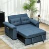 Pull Out Sofa Bed, Fabric 2 Seater Click Clack Sofa Bed Settee with 2 Pocket Springs